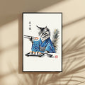 Takumi no Neko - Sushi Master Cat Wall Art