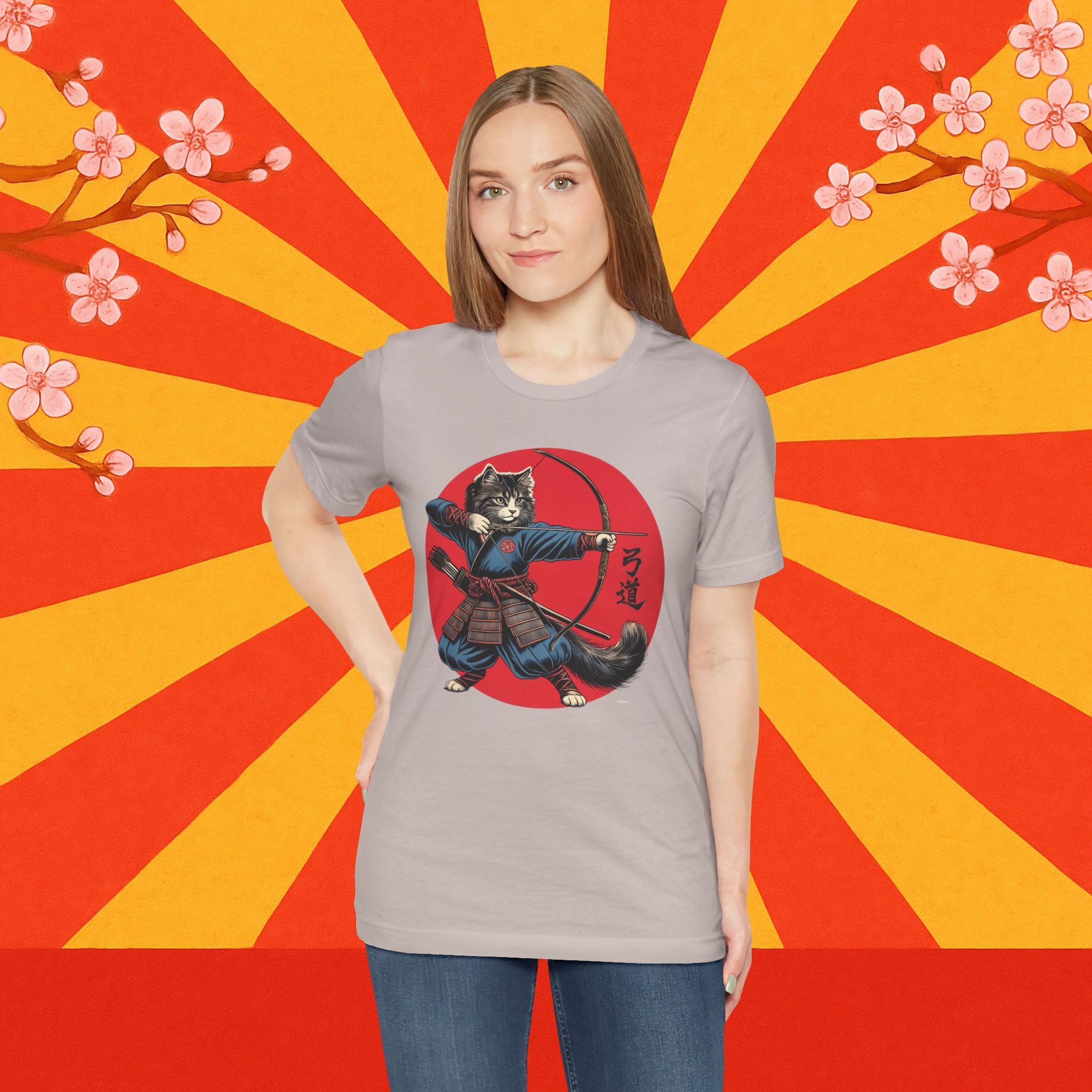Kyudo Samurai Cat Unisex Tee