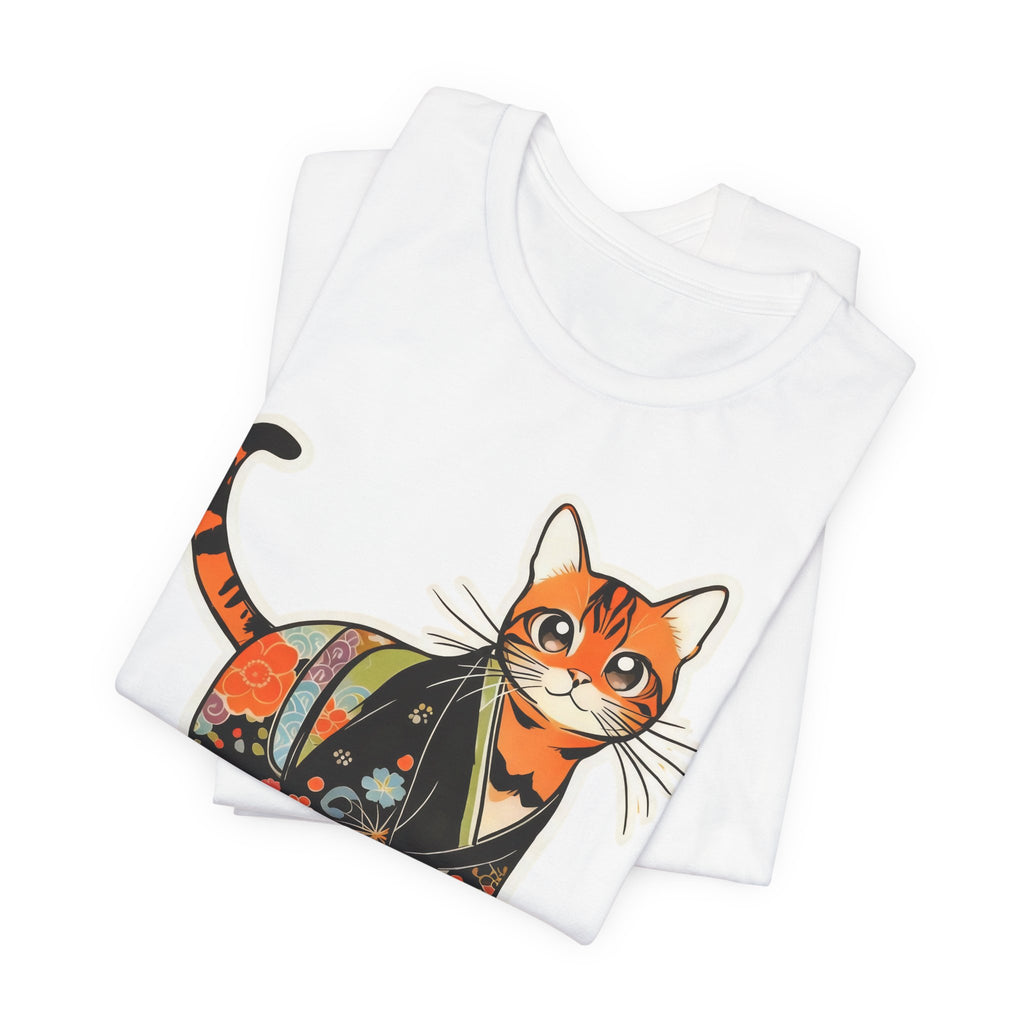 Kawaii Kimono Cat Shirt Japan Gift Tee