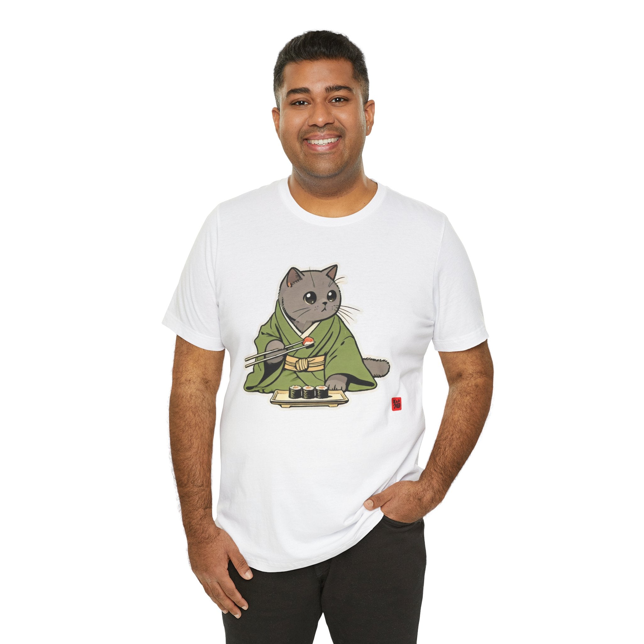 Sushi Cat Shirt - Adorable Japanese Cat Tee for British Shorthair Lovers - Kimono Cats Collection