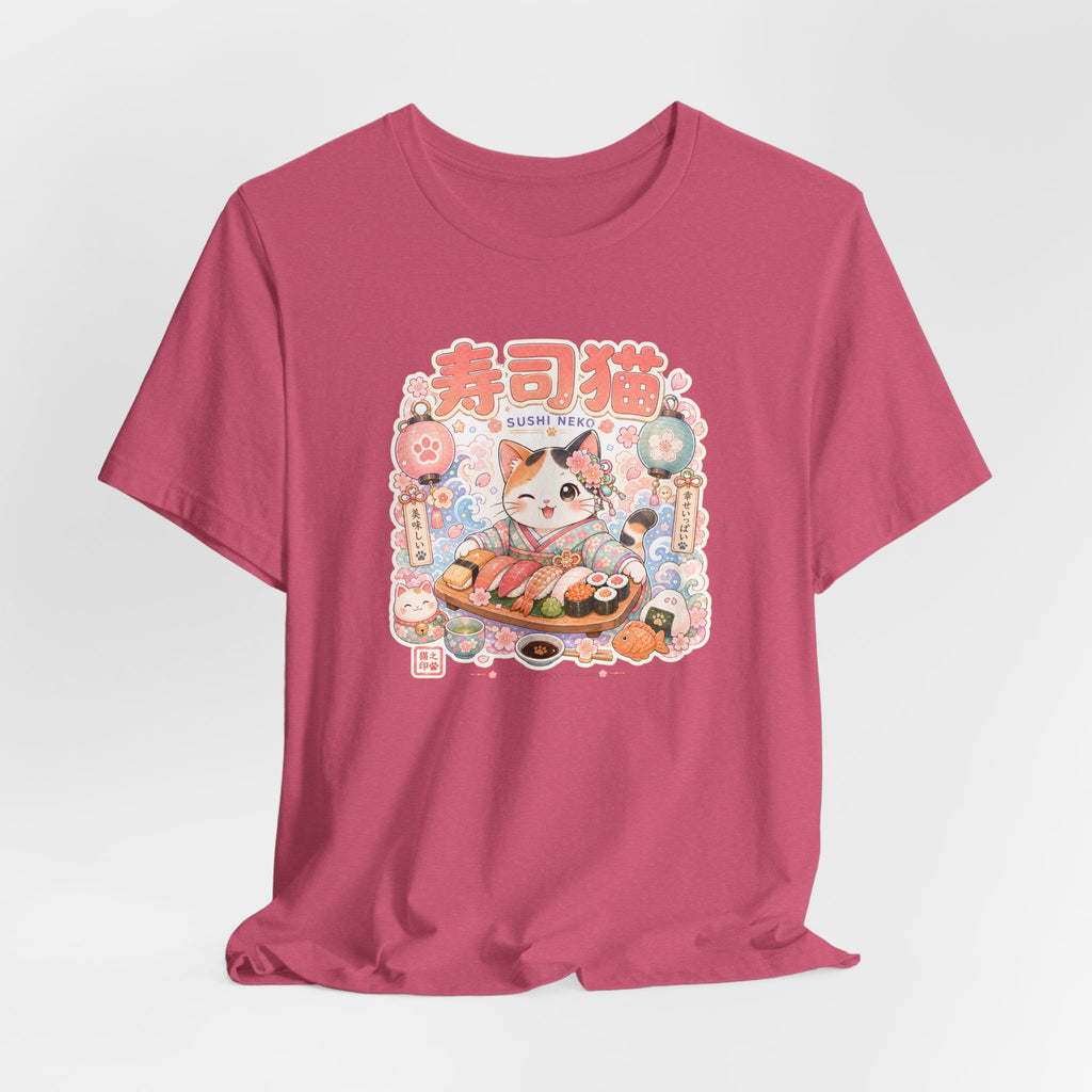 Sushi Cat T-Shirt — Cute Japanese Kawaii Sushi Graphic Tee