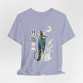 Moon Cat Violin Tee — Japanese-Inspired Cat Playing Violin T-Shirt