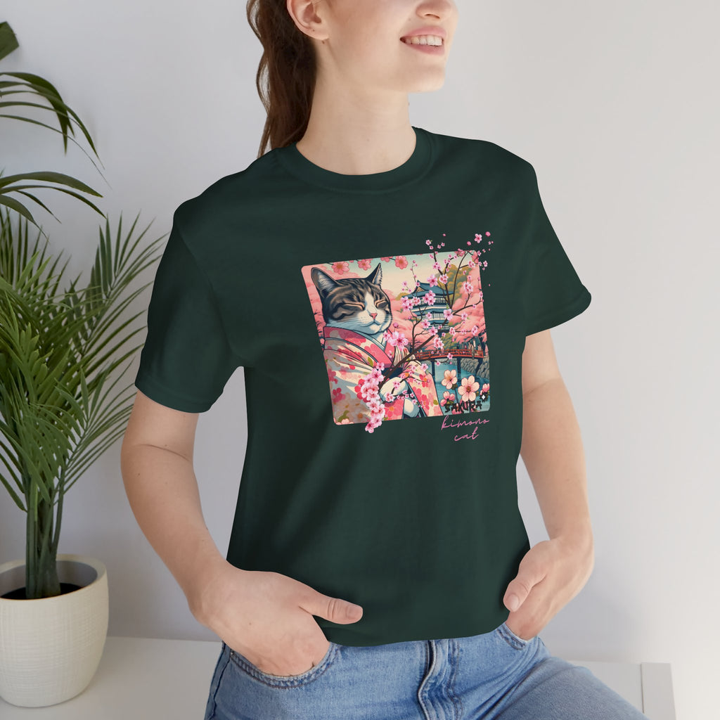 Sakura Kimono Cat Tee - Unisex