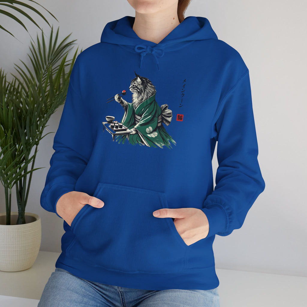 Maine Coon Cat Sushi Hoodie