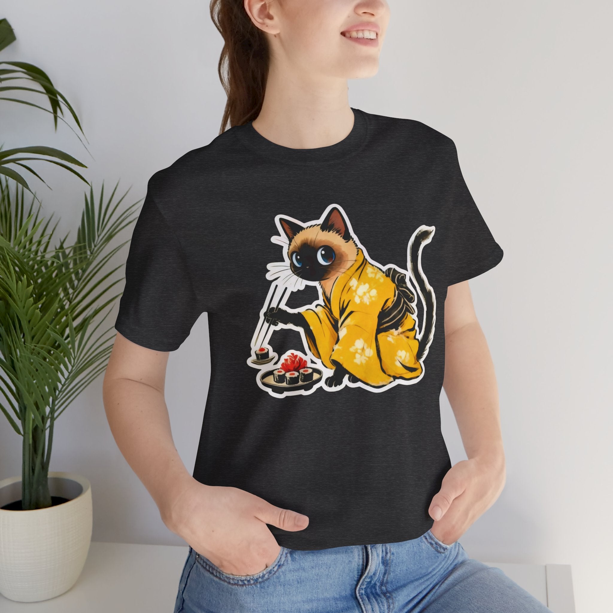 Kawaii Sushi Cat Tee - Japanese Cat Shirt