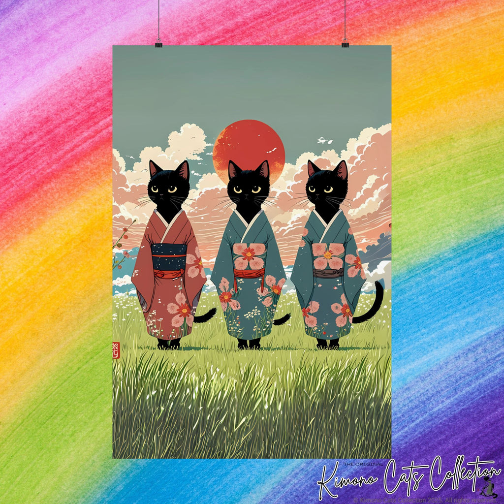 Ghibli-Inspired Japanese Cat Wall Art 🌿🐾