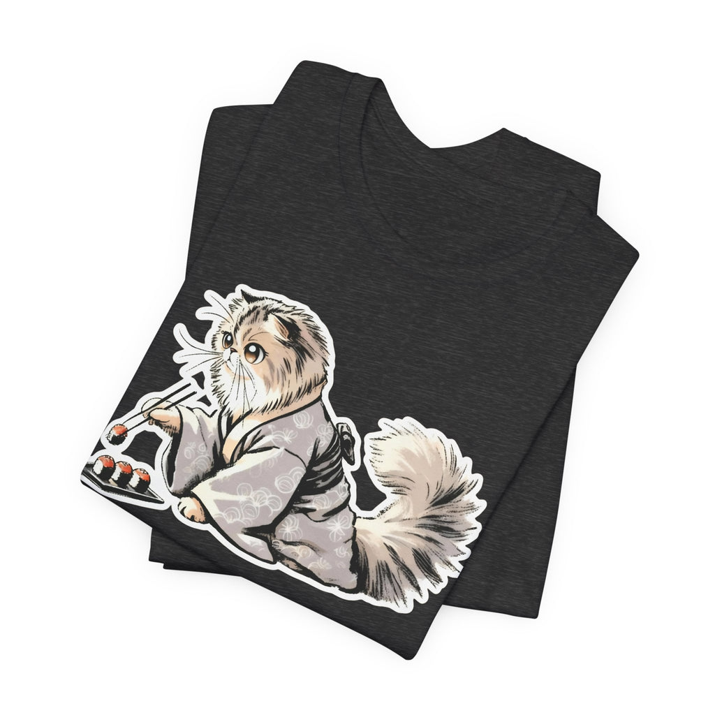 Sushi Cat Chopsticks Shirt - Cute Japanese Tee