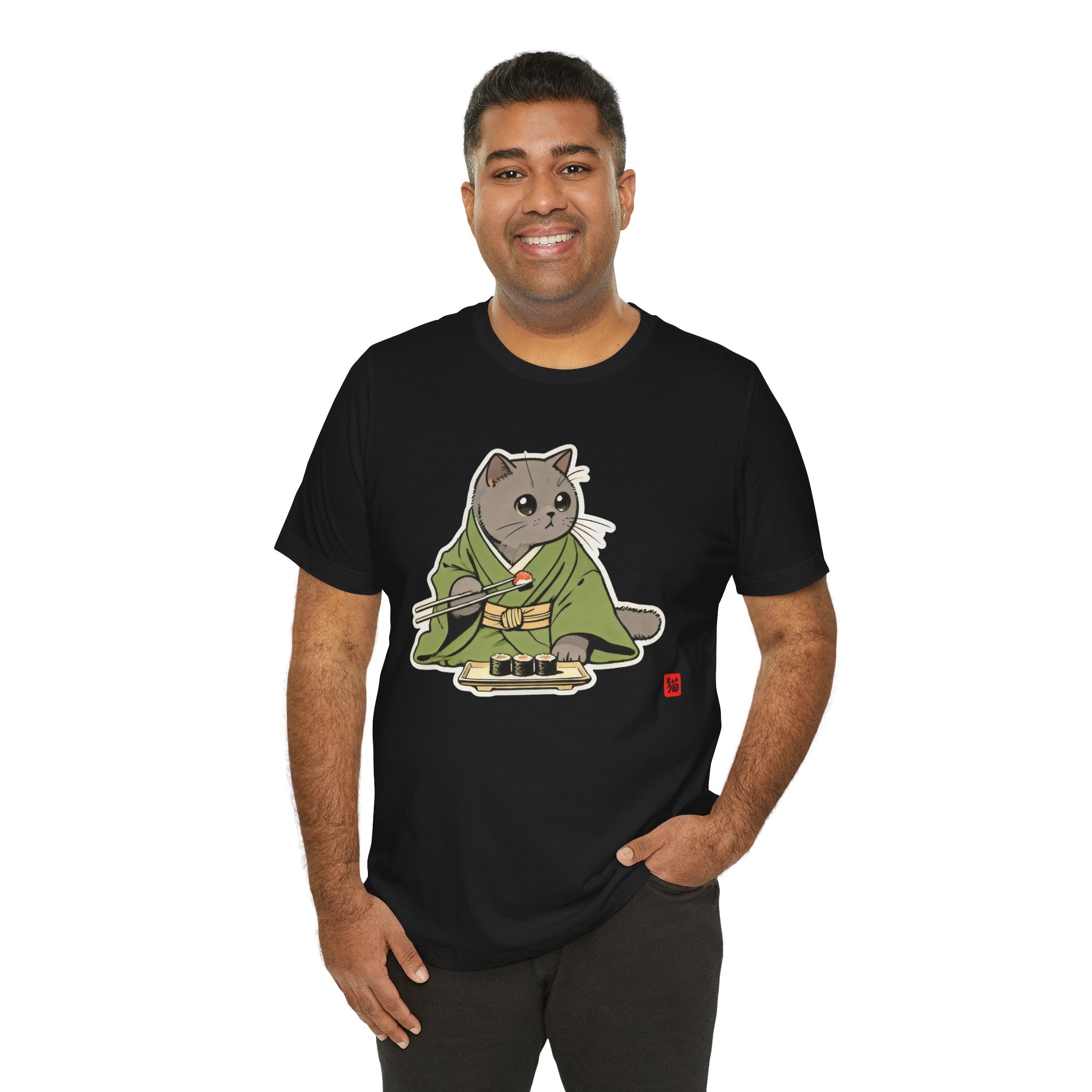 Sushi Cat Shirt - Adorable Japanese Cat Tee for British Shorthair Lovers - Kimono Cats Collection