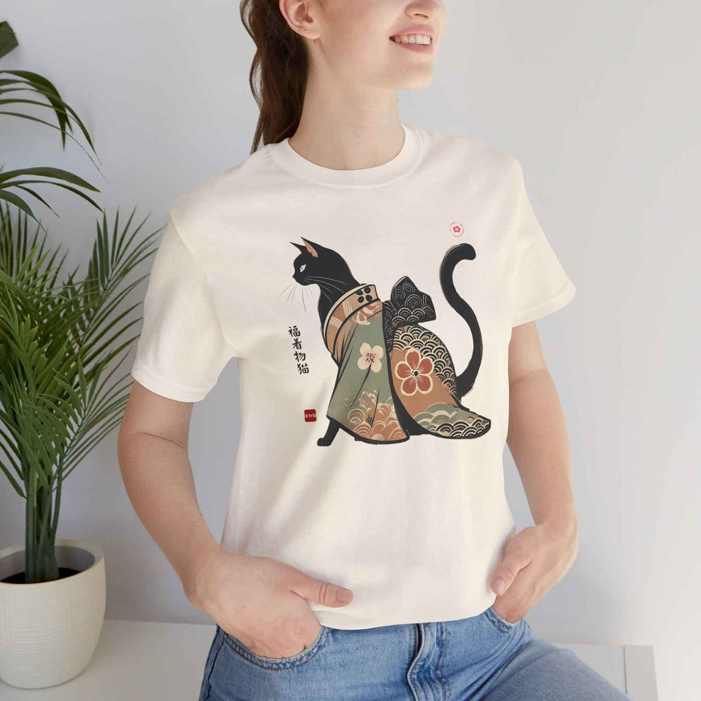 Lucky Kimono Cat Tee – Unisex