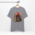 Black Maneki Neko T-Shirt — Lucky Cat Japanese Retro Graphic Tee