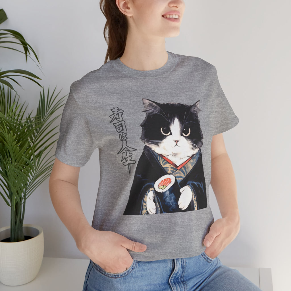 Japanese Neko Cat Tee | Cat in Kimono Shirt