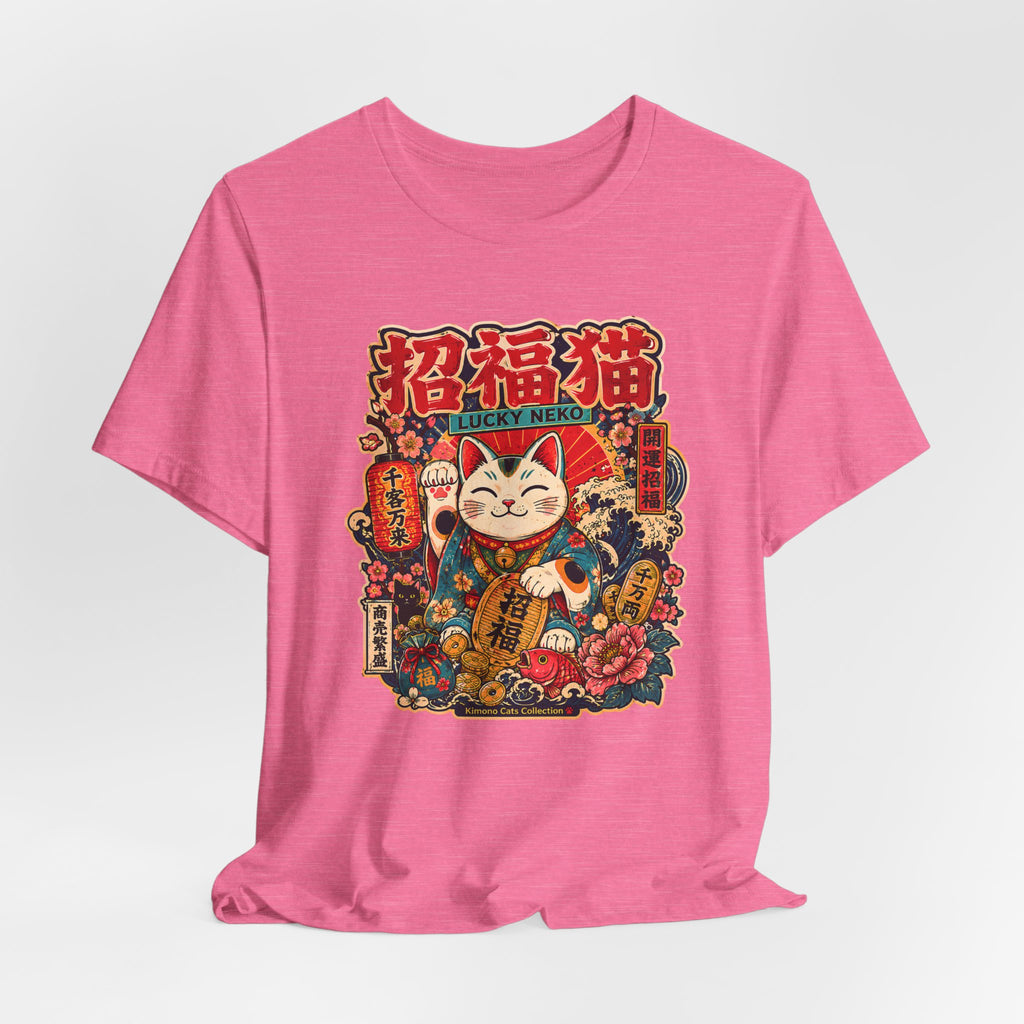 Lucky Maneki Neko T-Shirt — Vintage Japanese Cat Graphic Tee