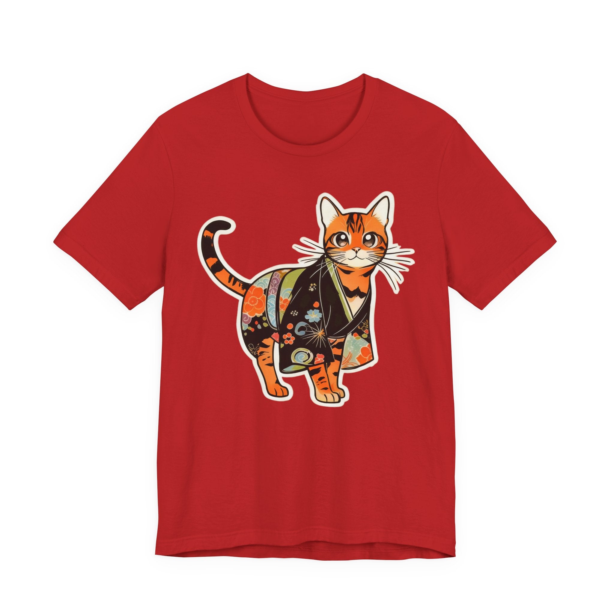 Kawaii Kimono Cat Shirt Japan Gift Tee