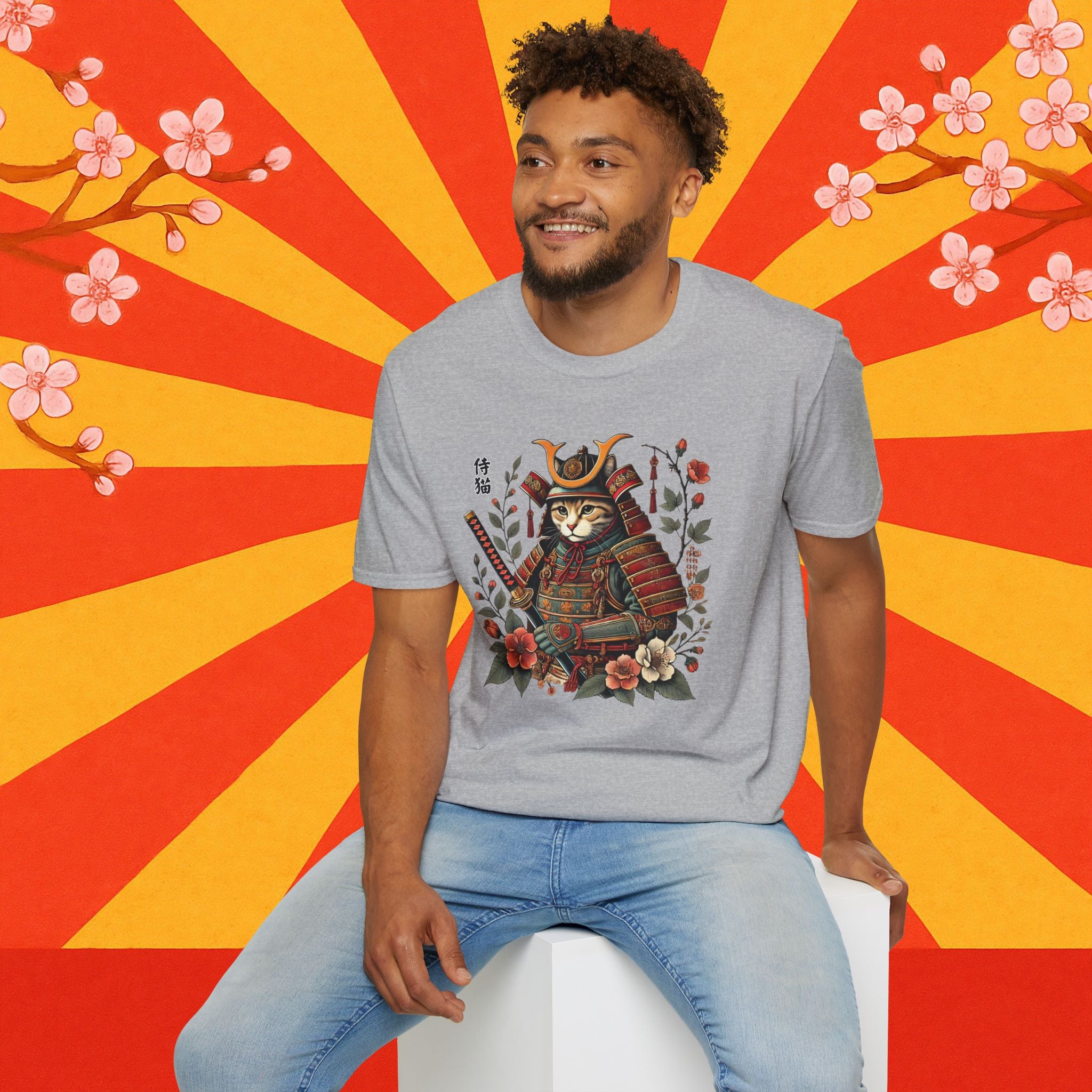 Samurai Cat T-Shirt, Unisex