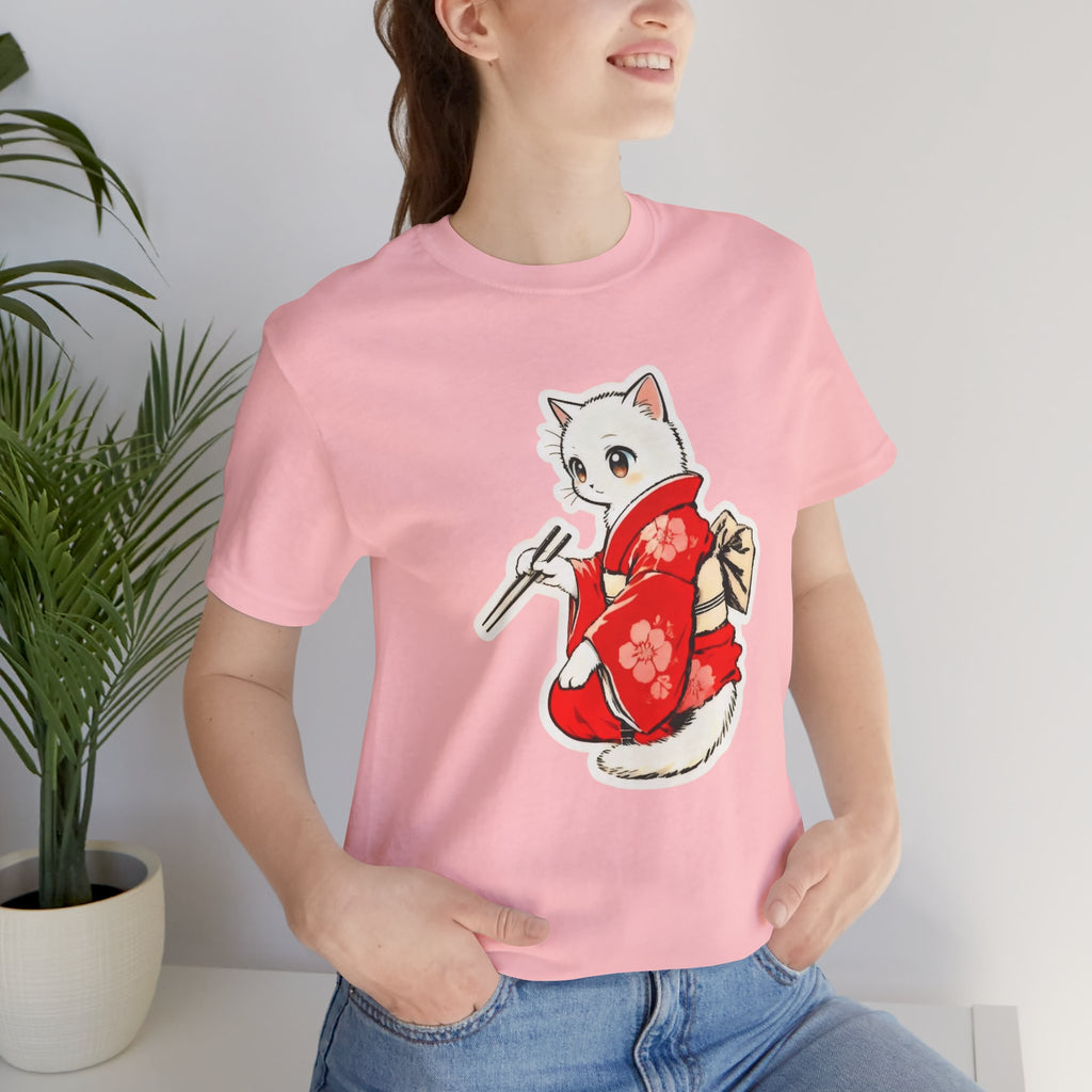 Sushi Kimono Cat Shirt - Cute Japanese Tee