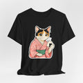Onigiri Kimono Cat Shirt - Cute Japanese Comfort Food Tee