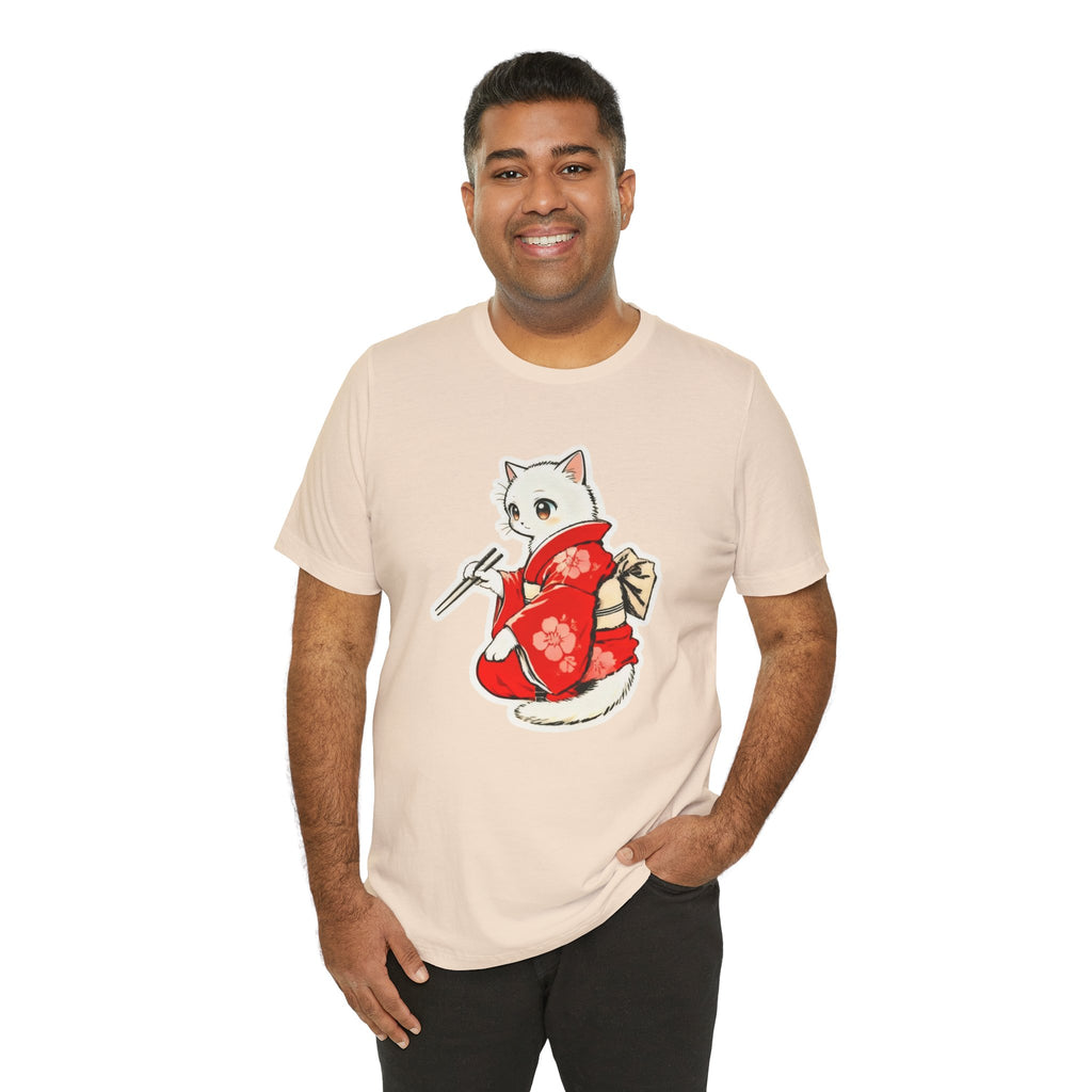 Sushi Kimono Cat Shirt - Cute Japanese Tee