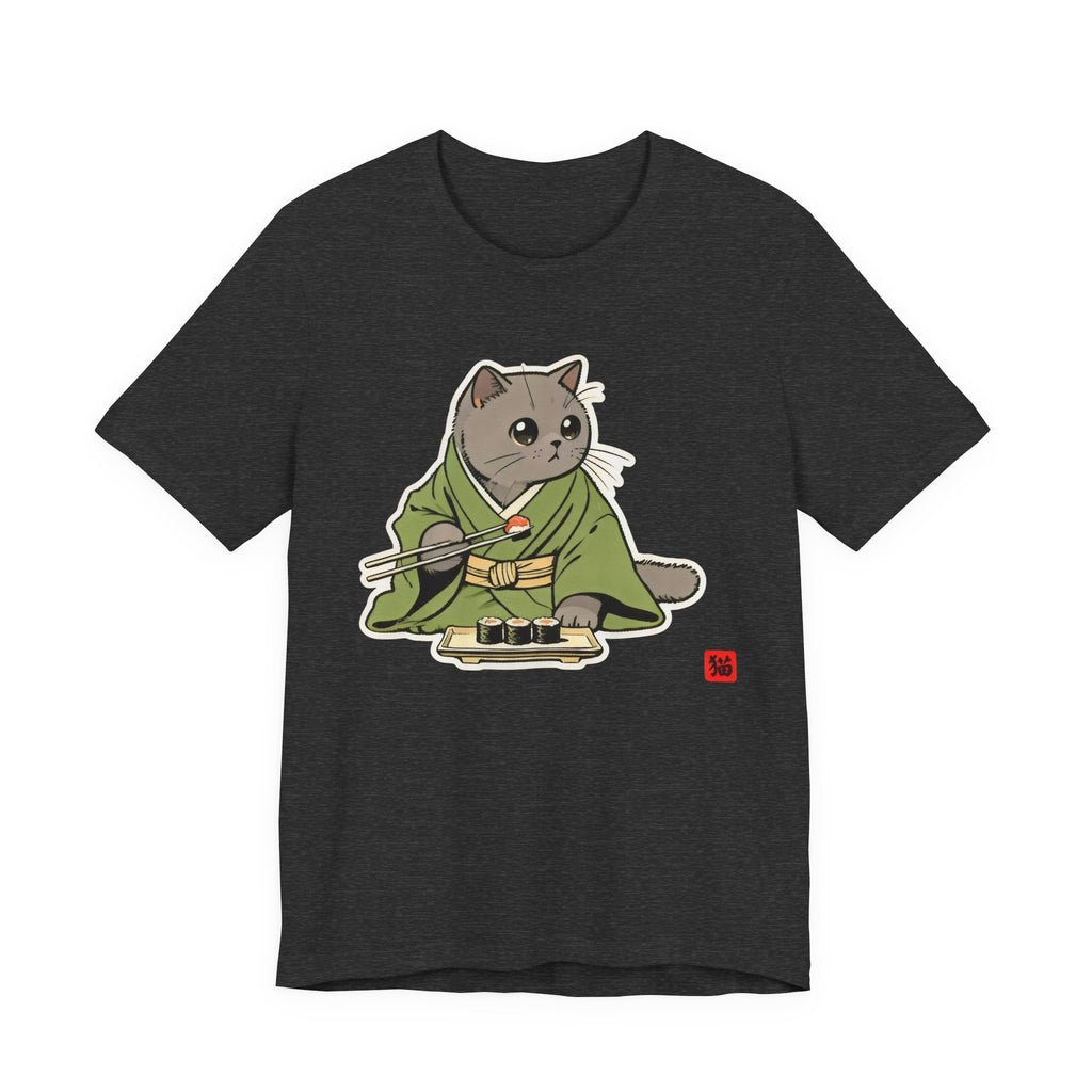Sushi Cat Tee - Cute Japanese Cat Shirt, British Shorthair