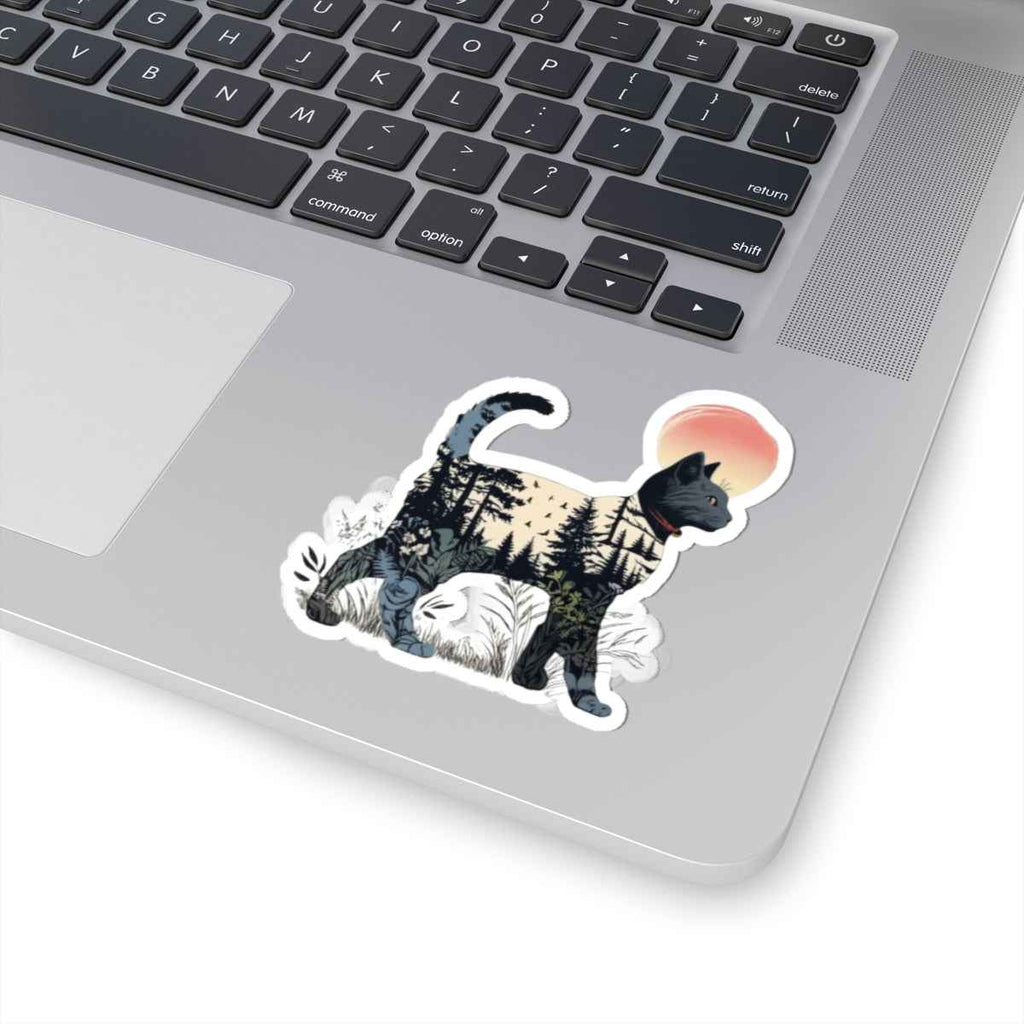 Forest Cat Sticker | Kiss-Cut Vinyl Decal