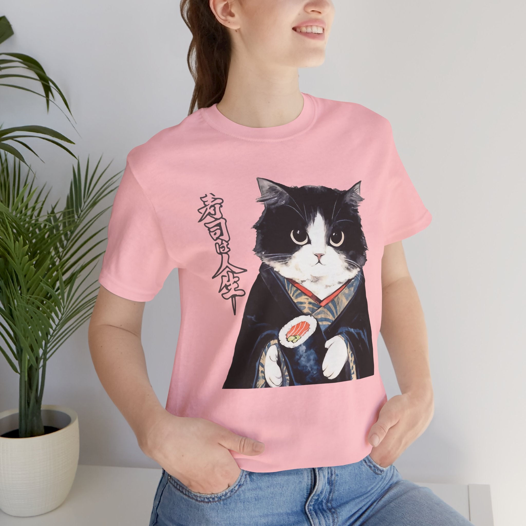 Japanese Neko Cat Tee | Cat in Kimono Shirt