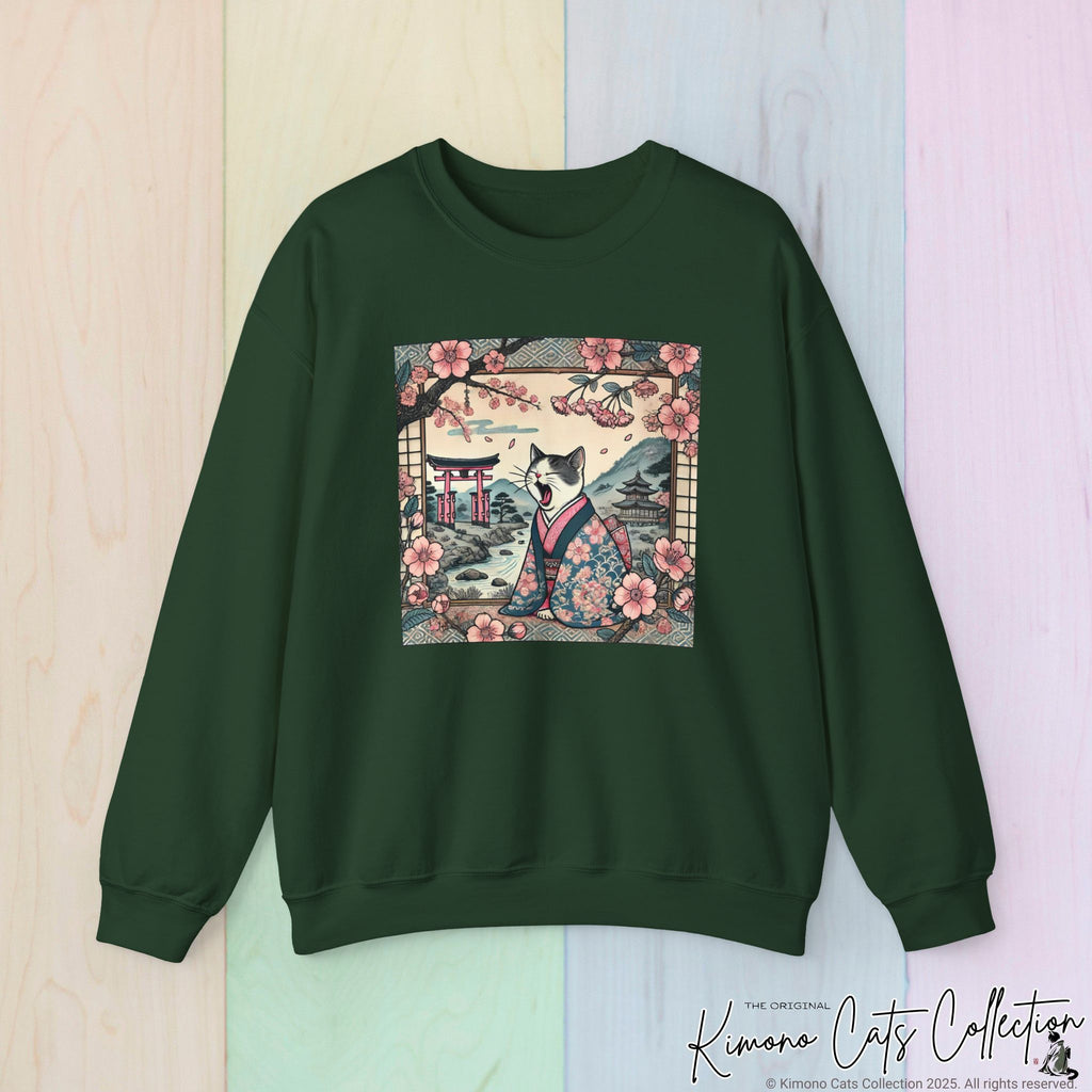 Cute Geisha Cat Sweatshirt