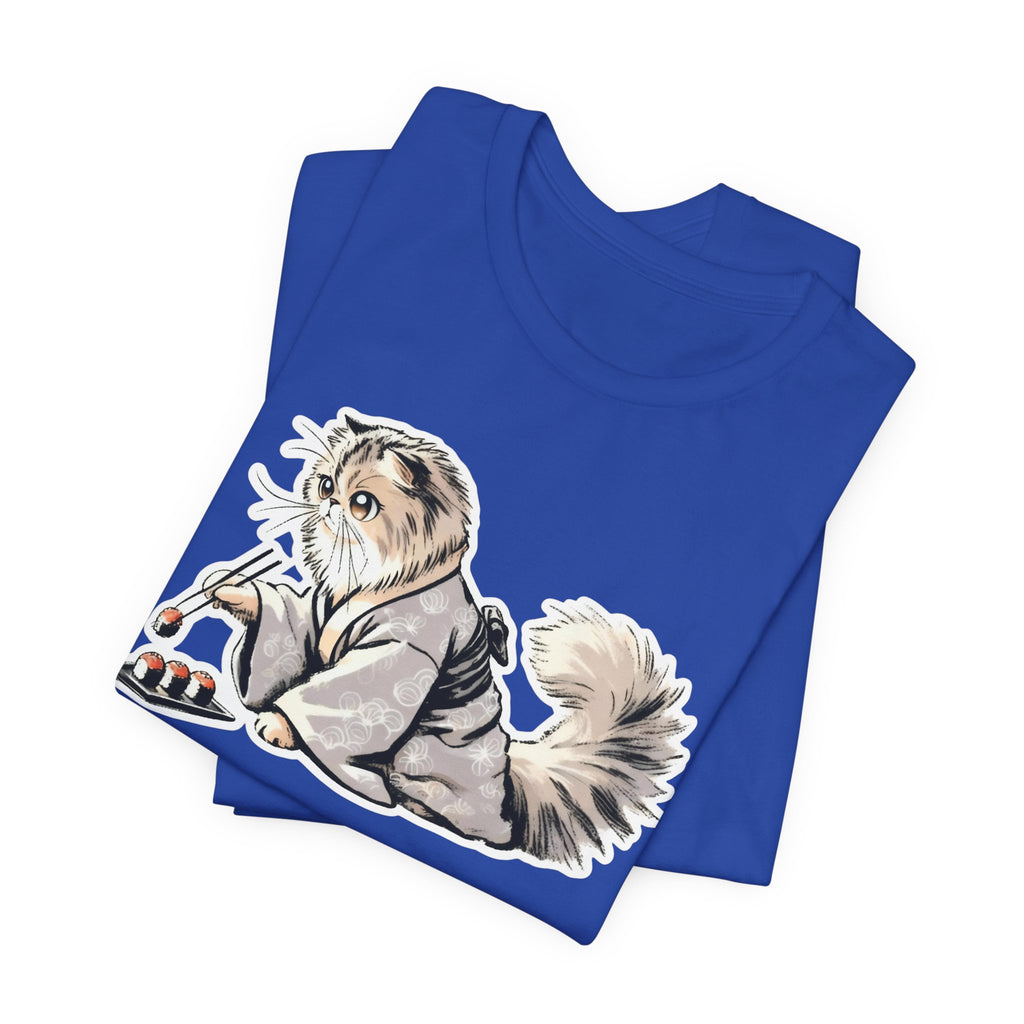 Sushi Cat Chopsticks Shirt - Cute Japanese Tee
