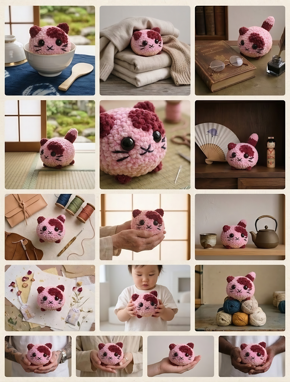 Loaf Cat Crochet Pattern – Easy No Sew Amigurumi (Beginner Friendly)