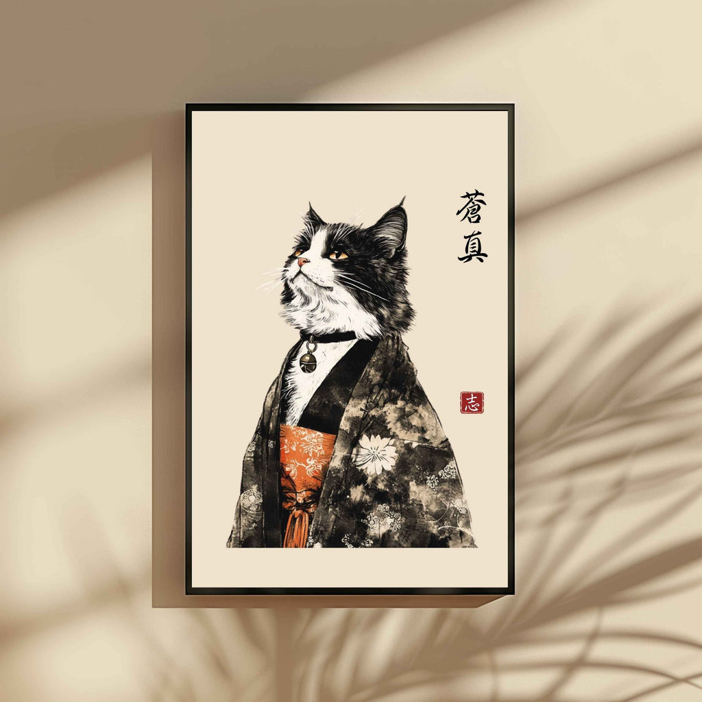 The Kimono Cats Collection: 50+ Printable Japanese Wall Art Designs