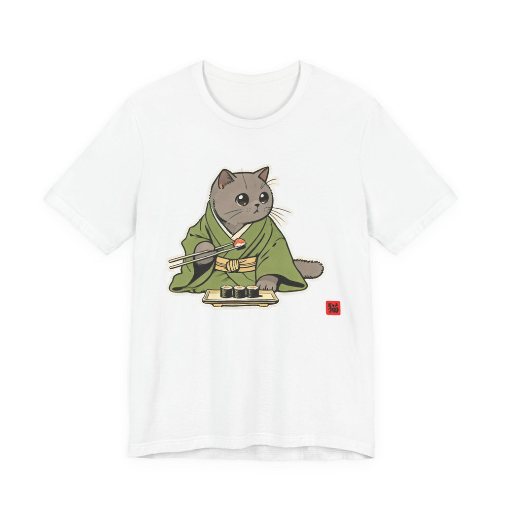 Sushi Cat Tee - Cute Japanese Cat Shirt, British Shorthair