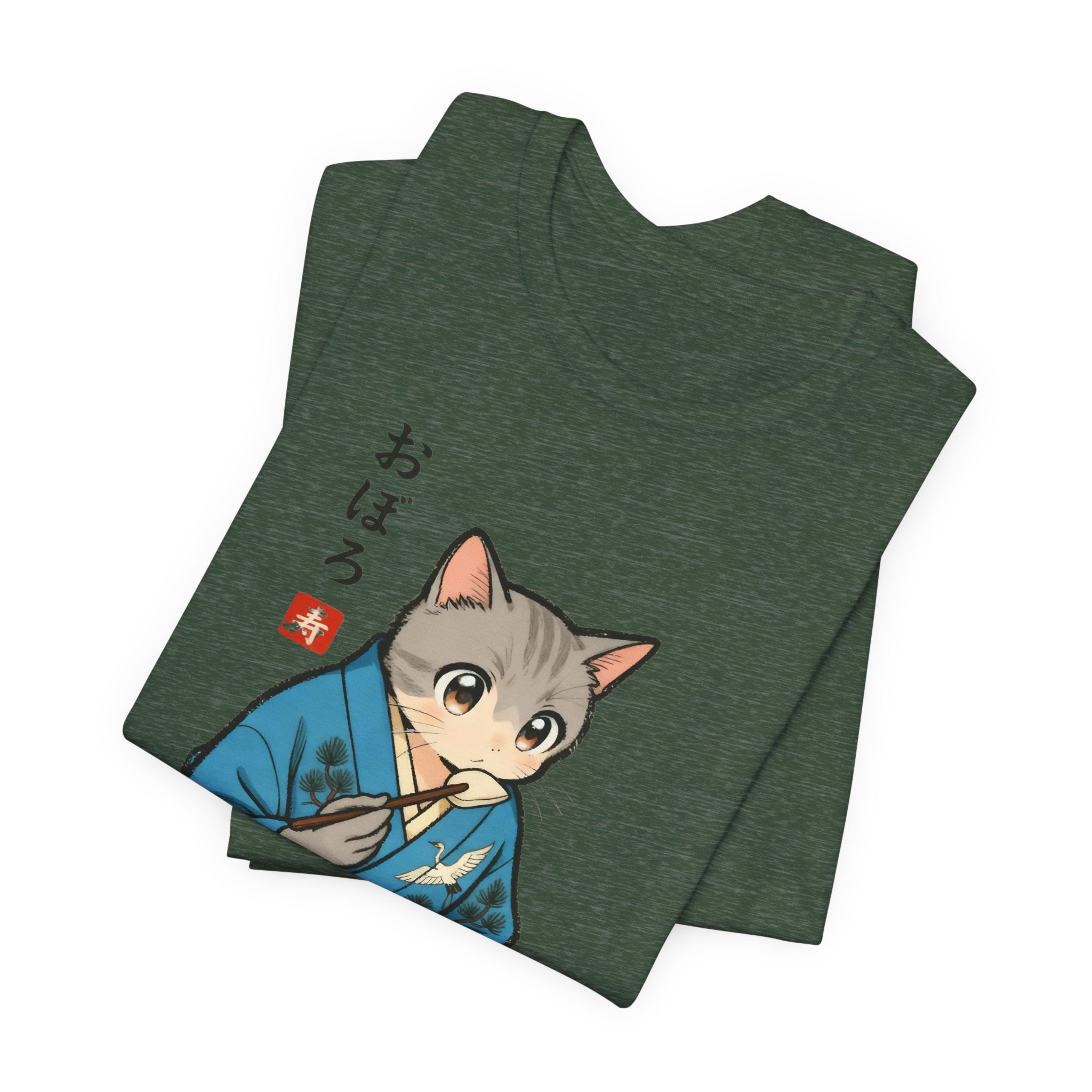 Noodle Kimono Cat Shirt - Japanese Comfort Meal Cat Tee