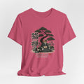 Zen Cat Kimono T-Shirt — Japanese Garden Illustration