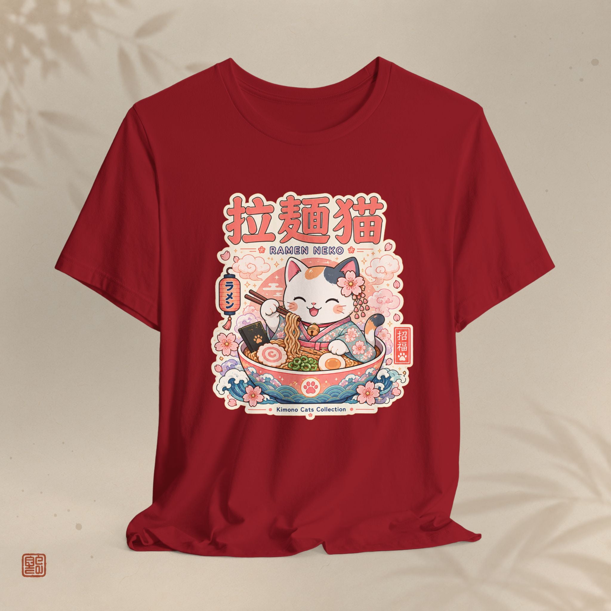 Ramen Maneki Neko T-Shirt — Lucky Cat Ramen Bowl Cute Anime Tee