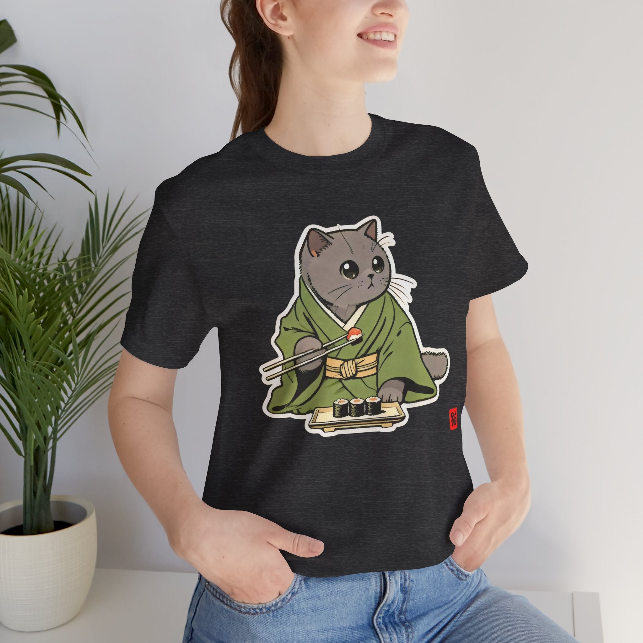 Sushi Cat Shirt - Adorable Japanese Cat Tee for British Shorthair Lovers - Kimono Cats Collection