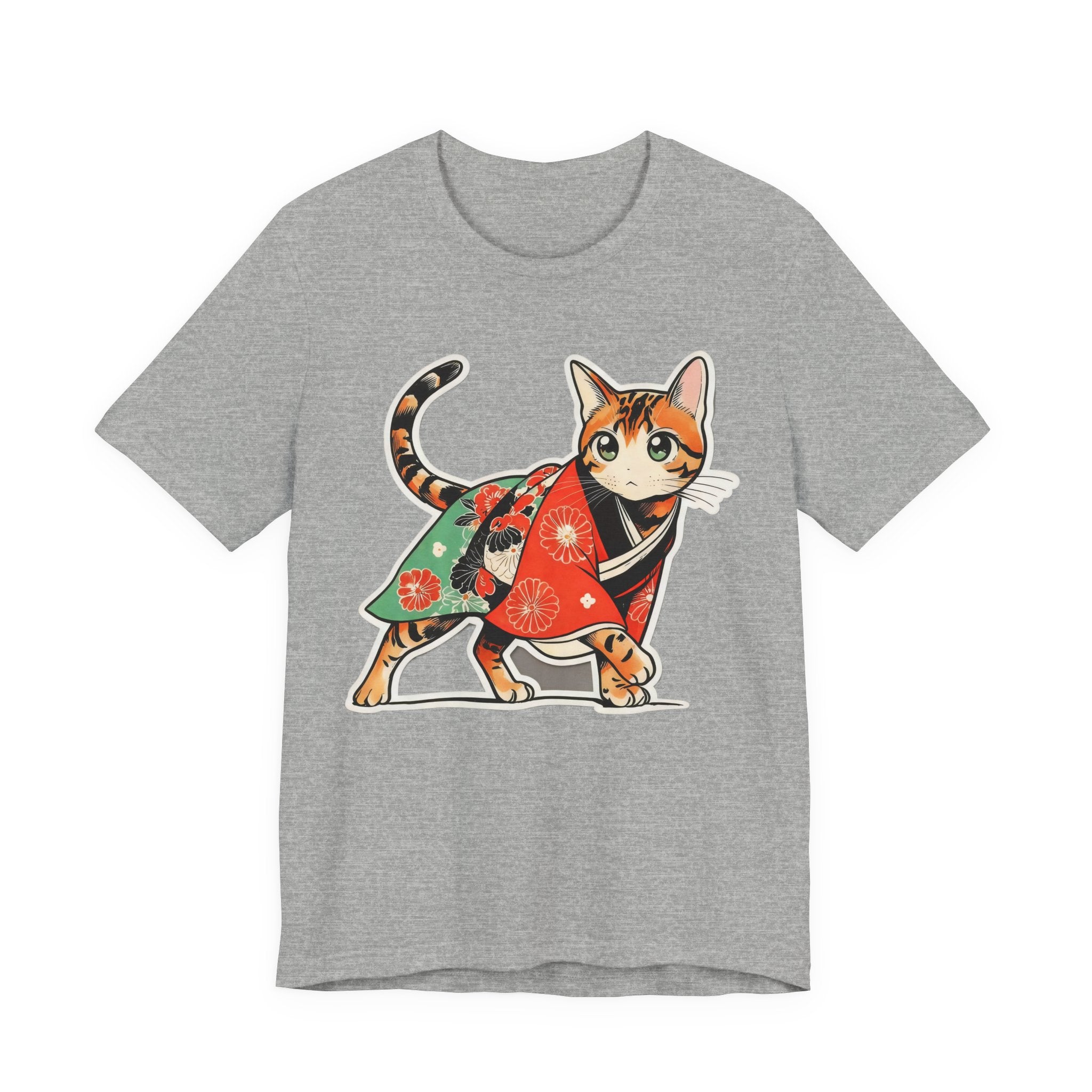 Japanese Kimono Cat Shirt Soft Calm Tee