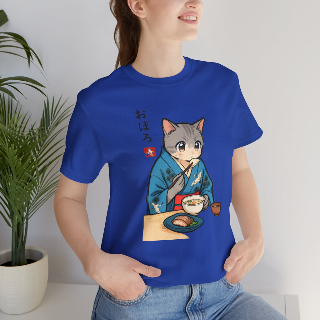 Noodle Kimono Cat Shirt - Japanese Comfort Meal Cat Tee