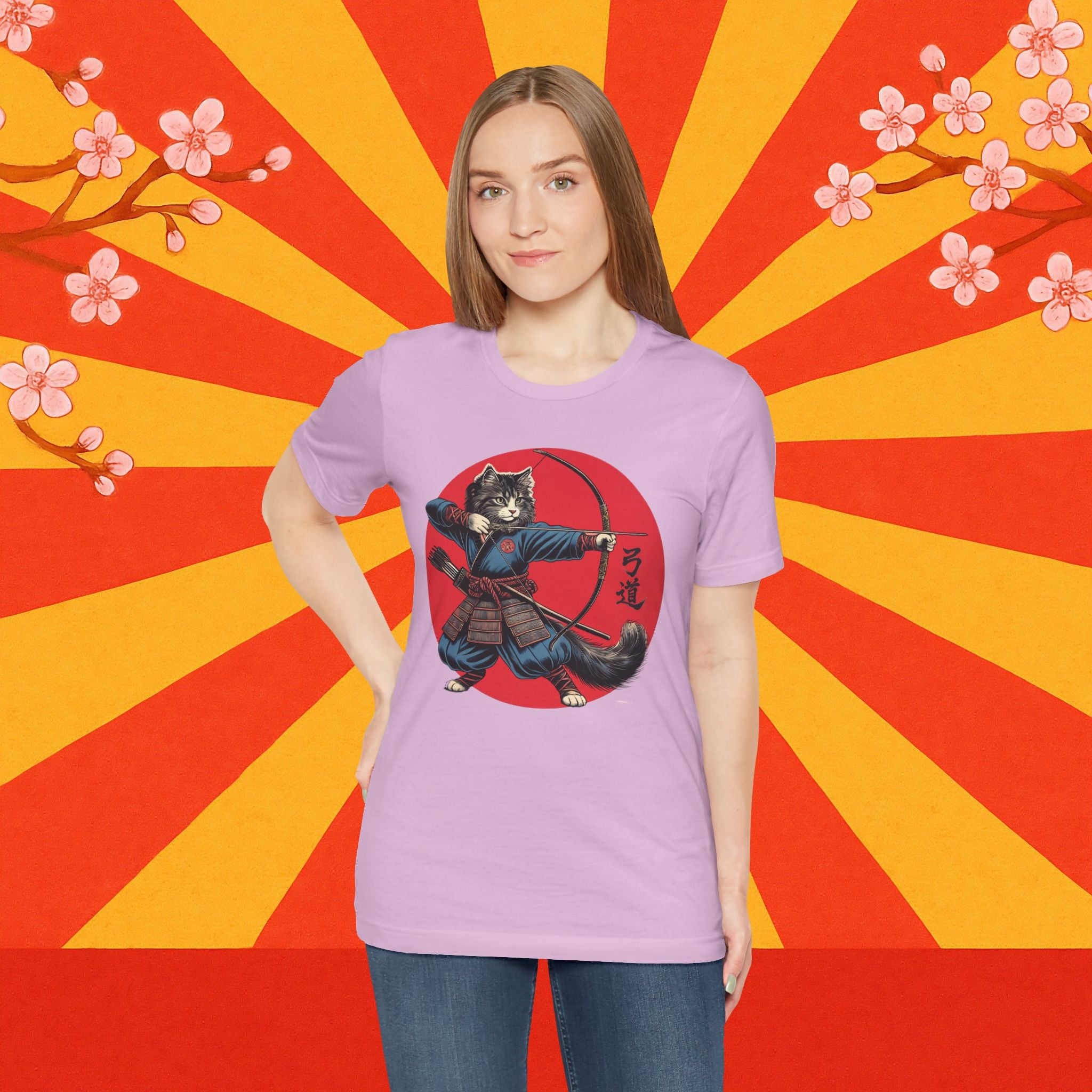 Kyudo Samurai Cat Unisex Tee