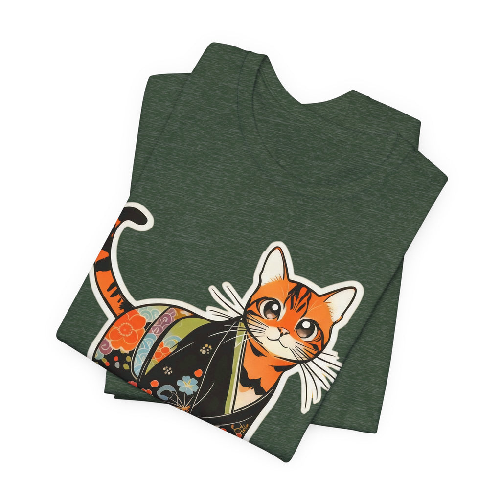 Kawaii Kimono Cat Shirt Japan Gift Tee