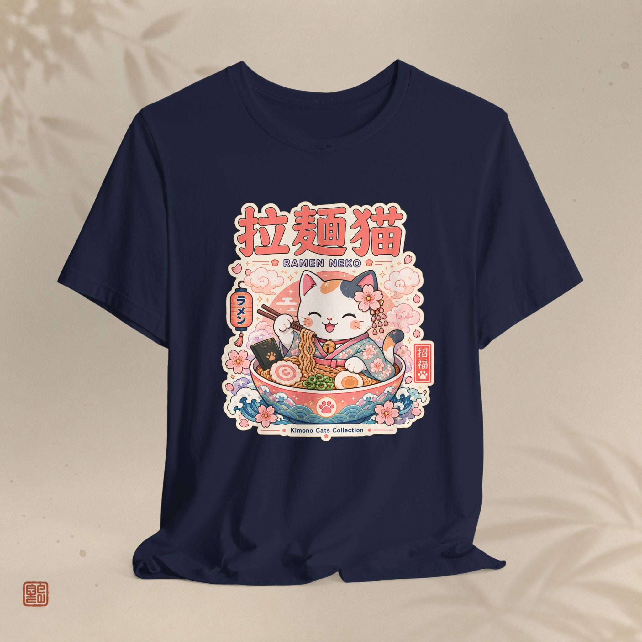Ramen Maneki Neko T-Shirt — Lucky Cat Ramen Bowl Cute Anime Tee