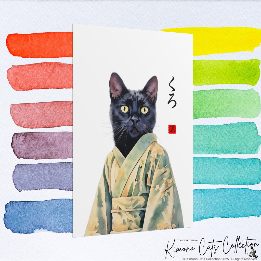 Custom Kimono Pet Portrait – Personalized Japanese-Style Pet Artwork