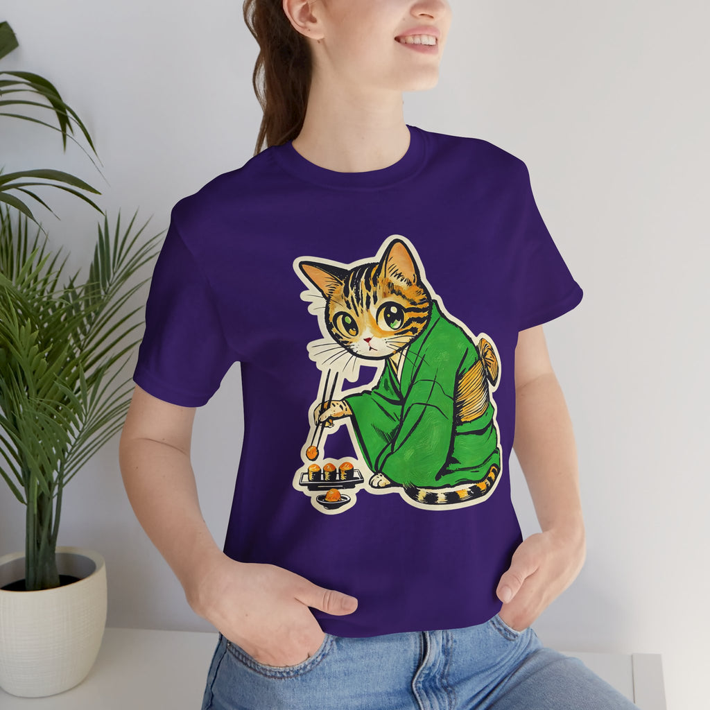 Kawaii Bengal Kimono Cat Shirt  Sushi Cat Tee