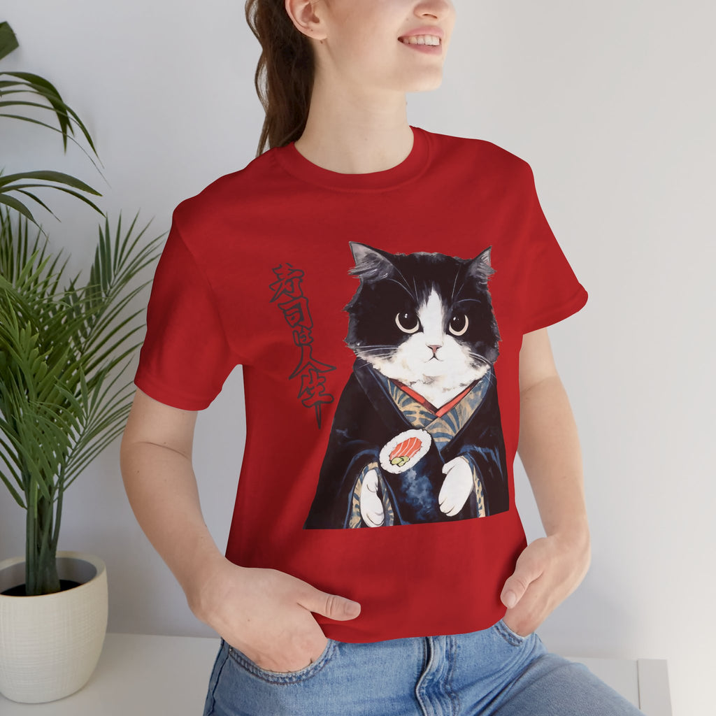 Japanese Neko Cat Tee | Cat in Kimono Shirt