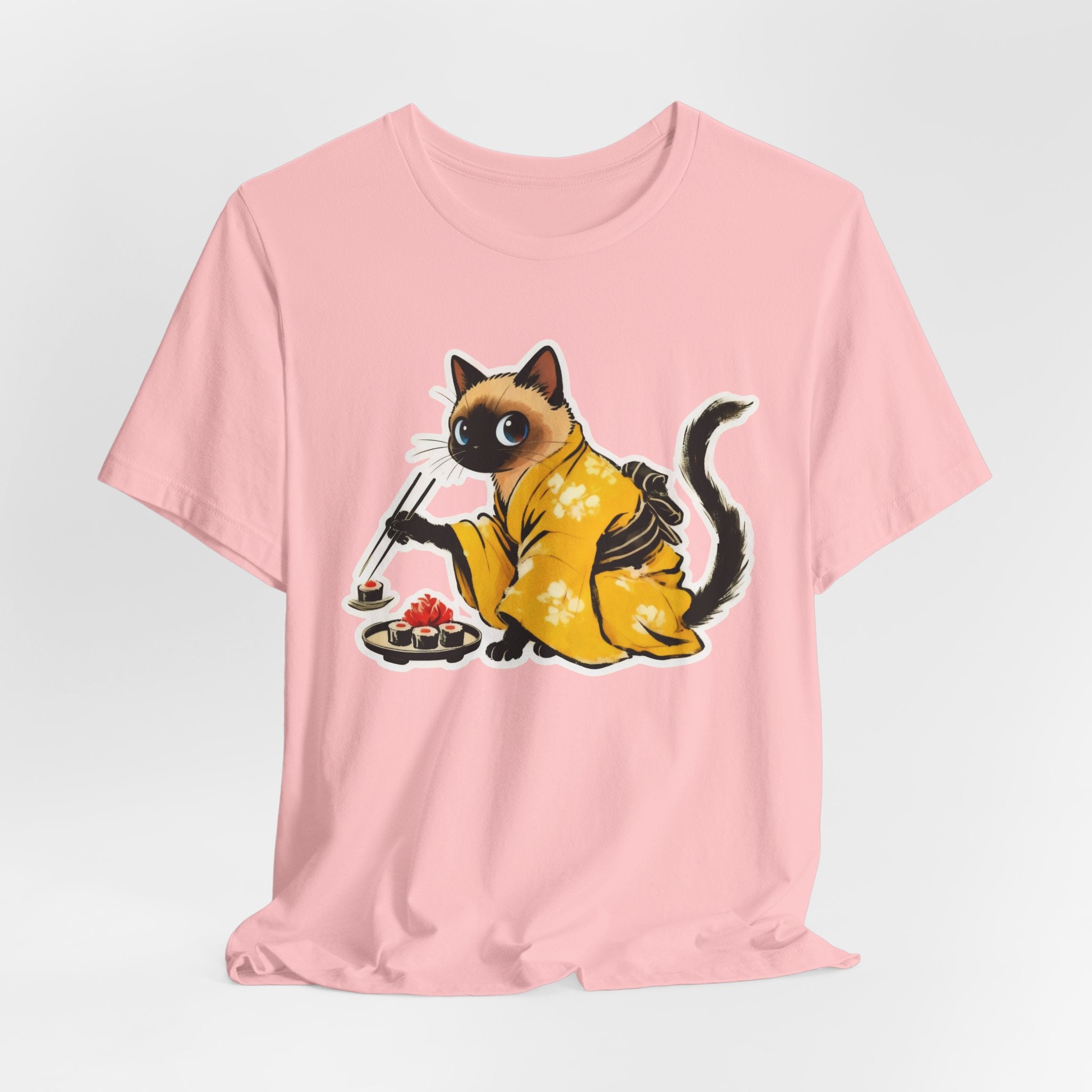 Kawaii Sushi Cat Tee - Japanese Cat Shirt