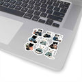 Zen Cat Illustrations Kiss-Cut Stickers for Hobby Cats | Kawaii Japanese Cats
