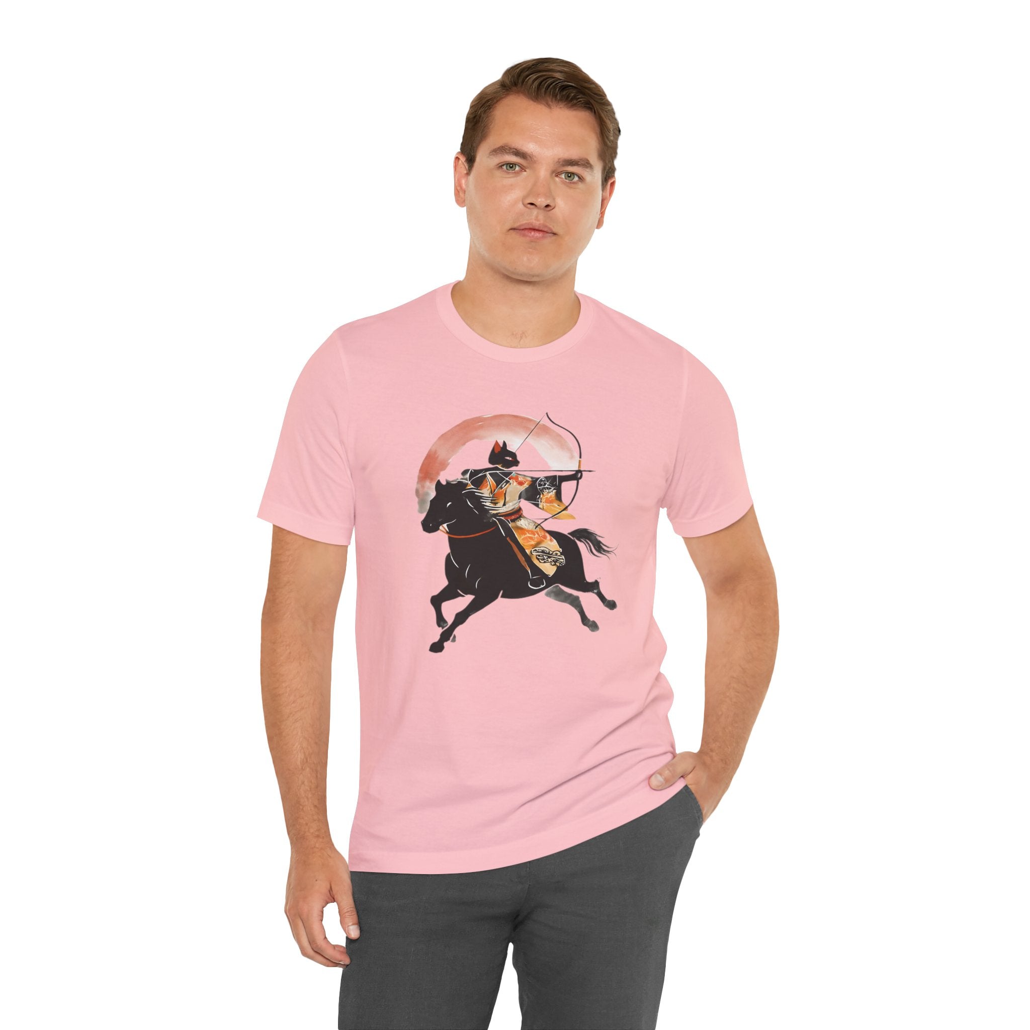 Year of the Horse Archer Cat T-Shirt | Japanese Zodiac Ukiyo-e Kimono Neko