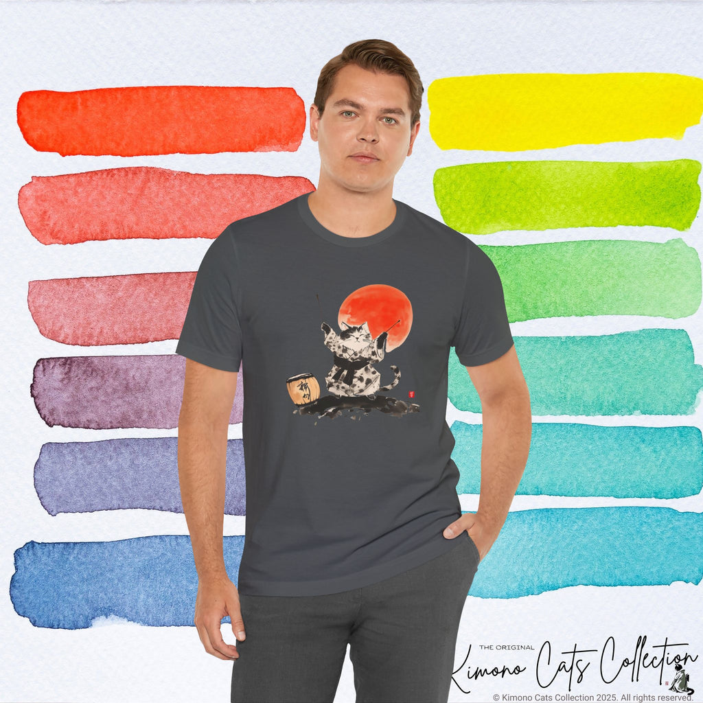 Taiko Drum Cat Tee – Unisex