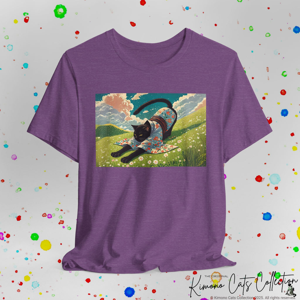 Kimono Black Kitty Cats Unisex T-Shirt