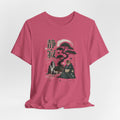 Zen Cat Monk T-Shirt | Japanese Bonsai, Tranquil Kanji Illustration