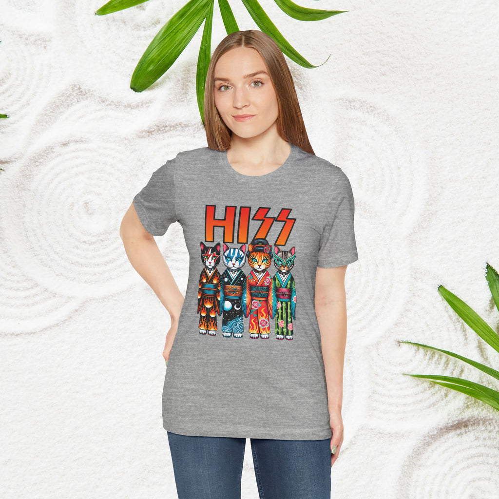 HISS Lustige Kimono-Katzen - Unisex T-Shirt
