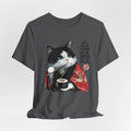 Sushi Cat kimono Cat T-Shirt | Japanese Neko Cat Art