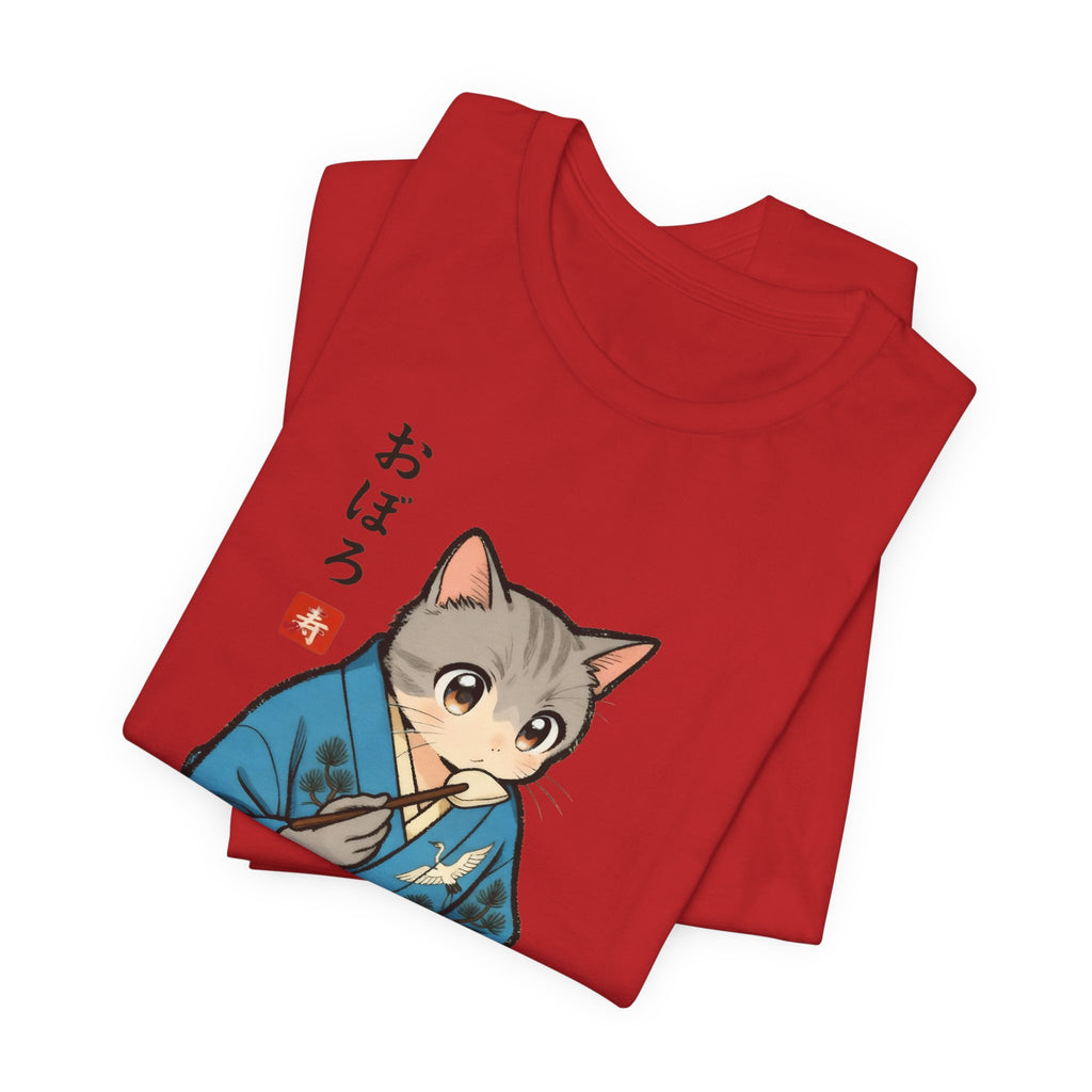 Noodle Kimono Cat Shirt - Japanese Comfort Meal Cat Tee